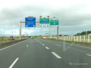 Autobahn bei Calais