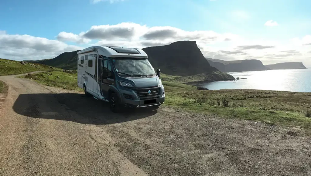 Schottland Wohnmobil Camping Neist Point