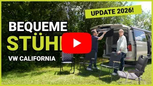 Endlich bequeme Stühle für den VW California Update 2026!